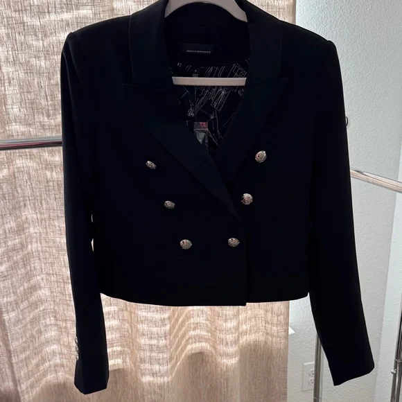 White House Black Market Black Blazer with Silver Buttons - Picture 1 of 4